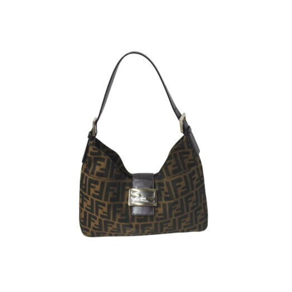 FENDI Zucca Shoulder Bag Denim